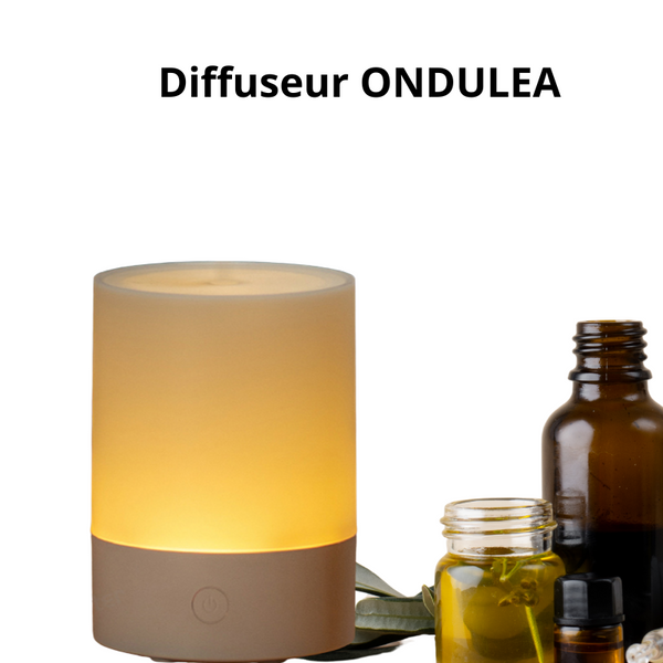 Diffuseur d'huiles essentiels avec lumière.